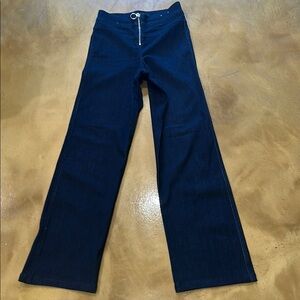 Express Dark Blue Flare Jeans new never worn.  They have stretch.